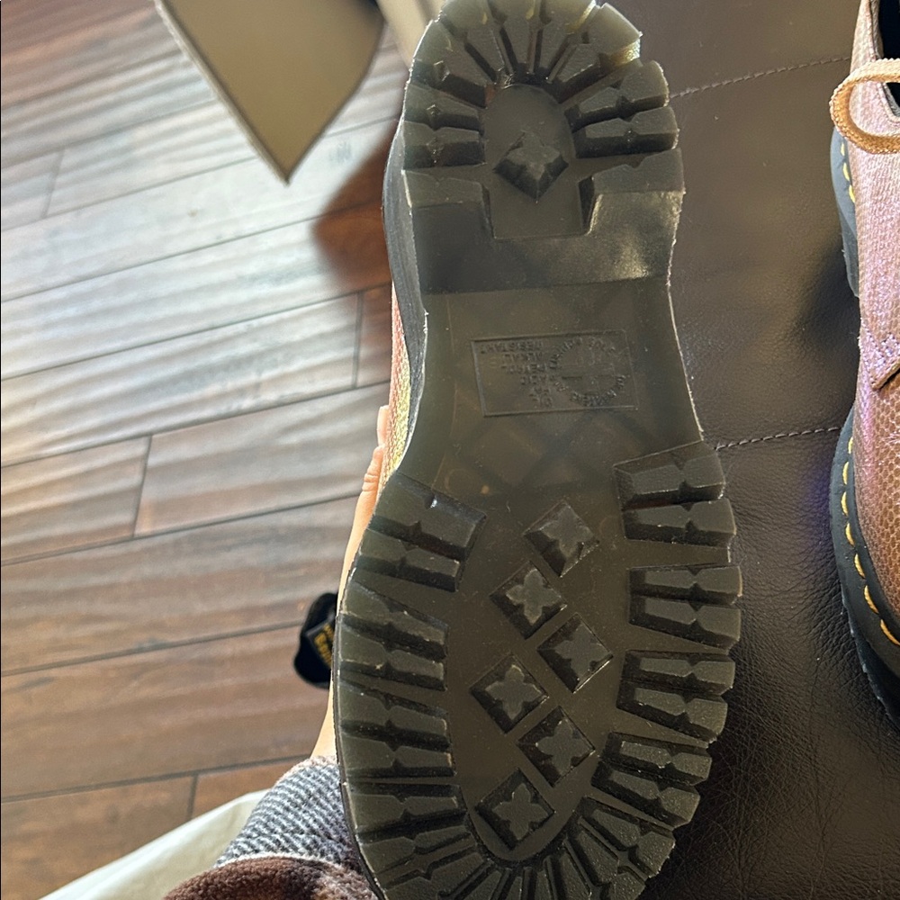 Dr. Martens Iridescent Pink Lace-Up Shoes - Picture 3 of 5